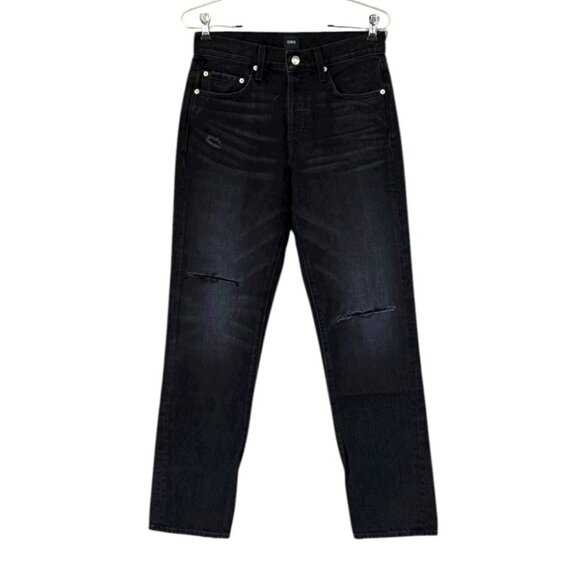 Edwin “CAI” Ripped Straight Leg Jeans in Manic,Black Button Fly Size 26 NWT - Picture 2 of 10
